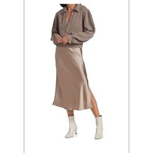 DH NY Sweater Silk Slip Dress